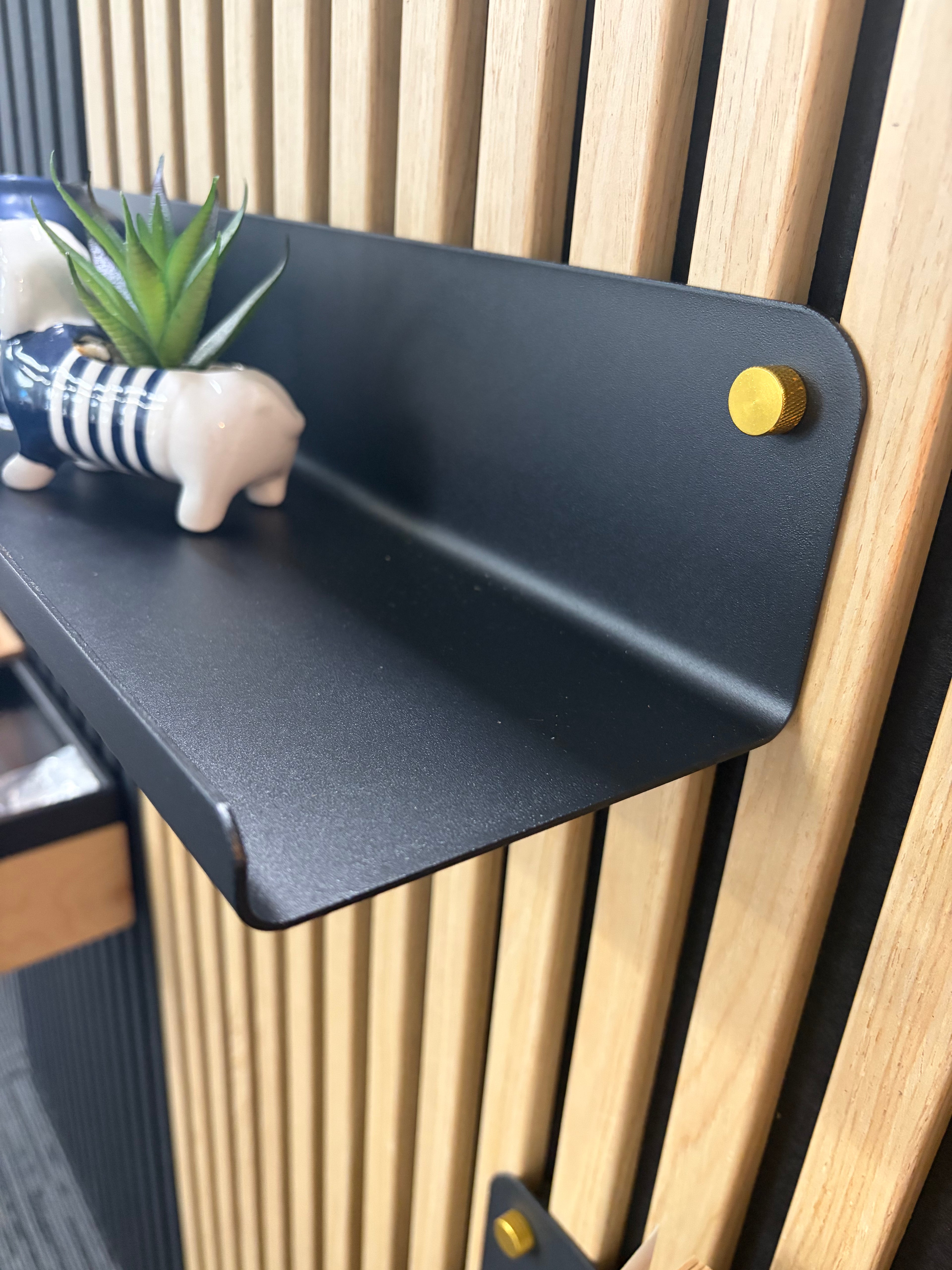 Acoustic Panel Black Shelf