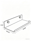 Acoustic Panel Black Shelf