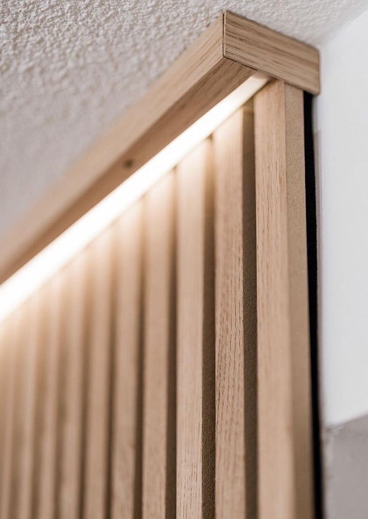 Single Timber Veneer Slat