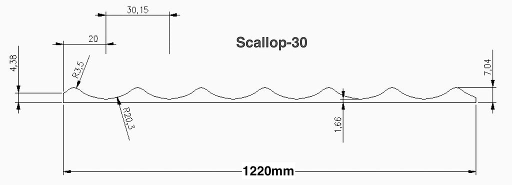 Veneer Panel: SCALLOP-30