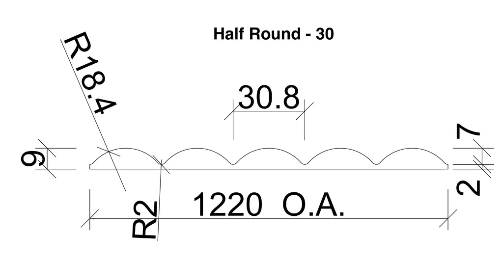Bending Panel: HALF ROUND-30