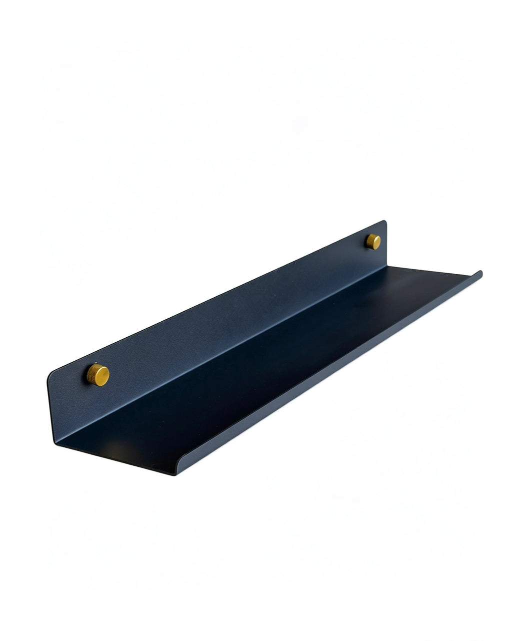 Black acoustic panel shelf