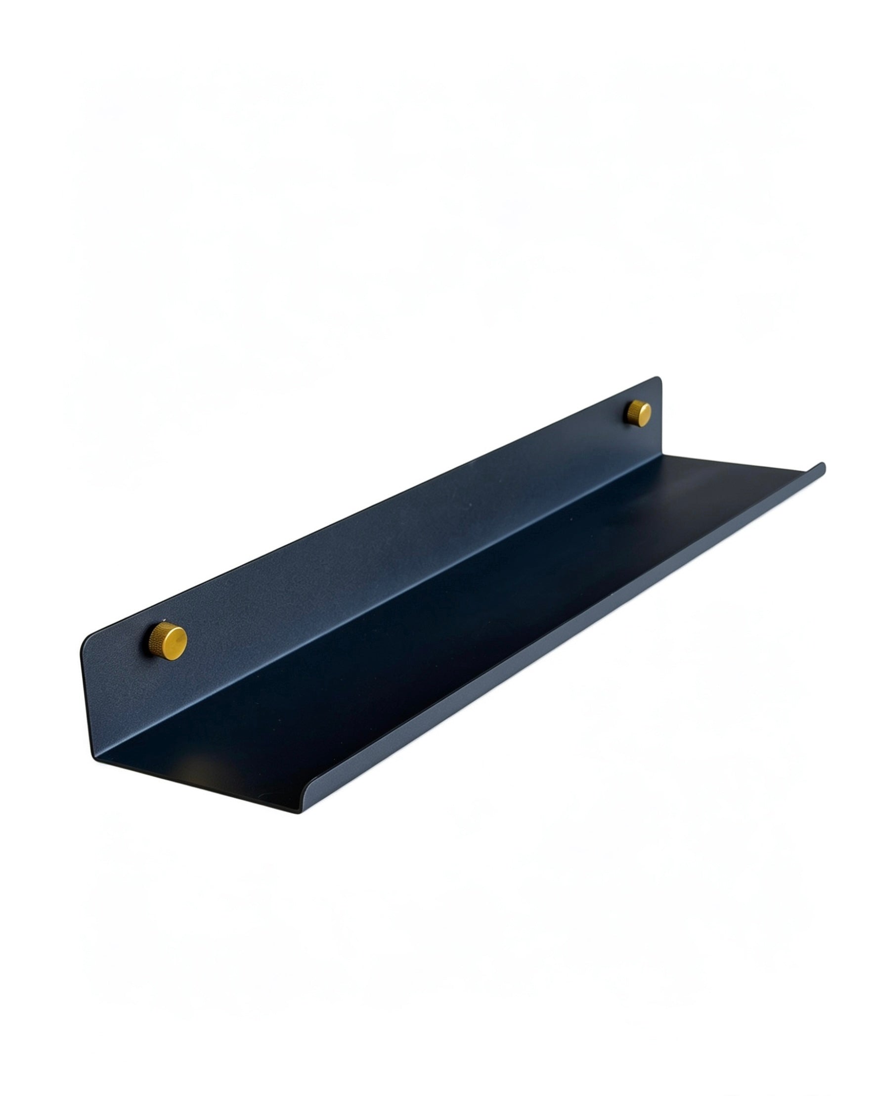 Black acoustic panel shelf