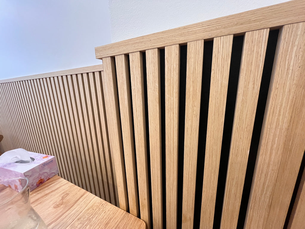 Single Timber Veneer Slat