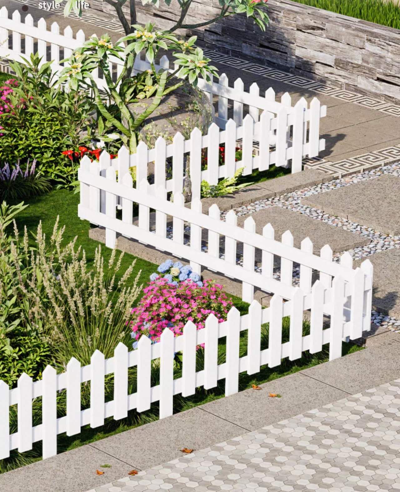 Garden Fence: WHITE-600