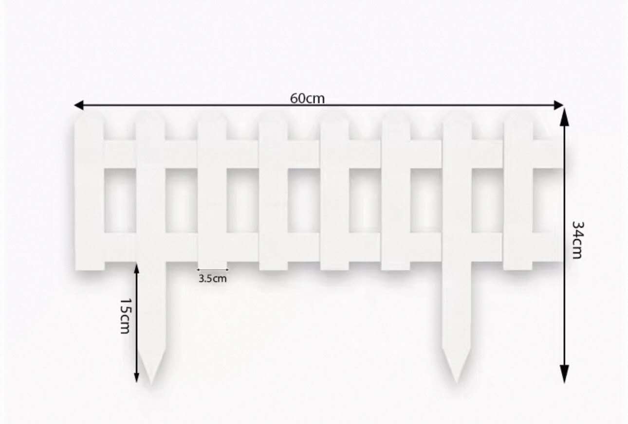 Garden Fence: WHITE-600